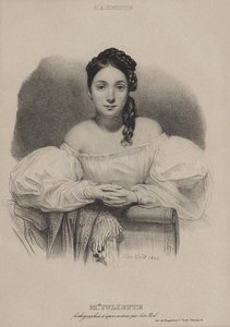 Juliette Drouetin muotokuva 1806-1883, 1832. tekijältä Leon Noel