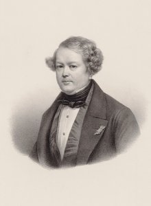 Muotokuva säveltäjä Auguste-Mathieu Panseronista 1796-1859, 1850. tekijältä Leon Noel