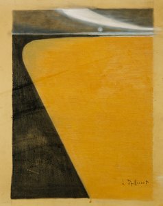 Ranta; Plage, n. 1909-1910 (pastelli, guassi ja hiili kortilla)