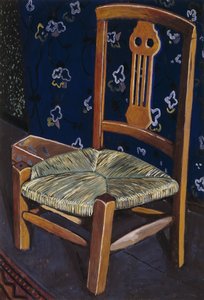Madeleinen tuoli; La Chaise de Madeleine - Madeleinen tuoli, n. 1925 (guassi kortilla) tekijältä Leon Spilliaert