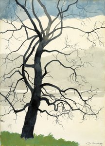 Yksinäinen puu lammen reunalla tekijältä Leon Spilliaert