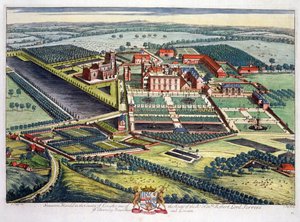 Staunton Harold Leicesterin piirikunnassa Johannes Kipin (n. 1652-1722) kaivertama