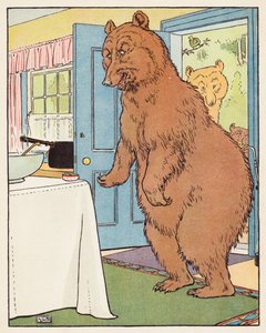 Kolme karhua (värilitografia) tekijältä Leonard Leslie Brooke