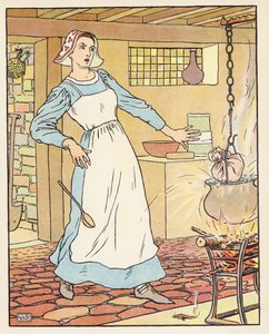 Tom Thumb (värillinen litografia)