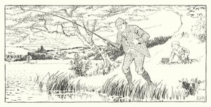 Kun tuuli on idässä (kaiverrus) tekijältä Leonard Leslie Brooke