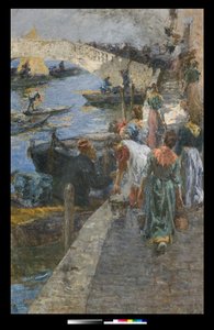 Chioggian tulipalo, 1905 tekijältä Leonardo Bazzaro