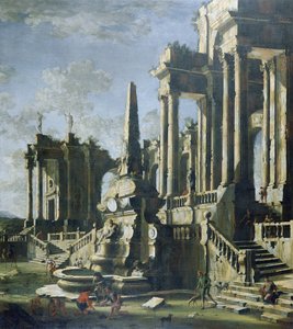 Imaginary Ruins (öljy kankaalle)