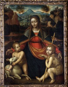Neitsyt - Leonardo da Vincin koulu, Mentonin museo tekijältä Leonardo da (school of) Vinci