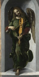 Vihreä enkeli Viellen kanssa, n. 1490-1499 tekijältä Leonardo da Vinci,