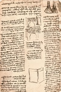 Arkkitehtipiirustus, c1472-c1519 1883 tekijältä Leonardo da Vinci