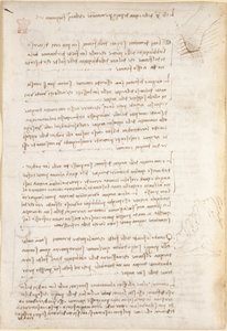 Arundel 263, f.25v Muistiinpanot ja karkeat luonnokset veden aiheuttamasta eroosiosta, 