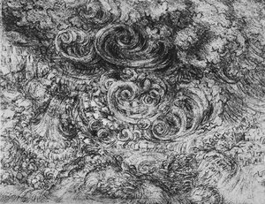 Deluge, c1480 1945 tekijältä Leonardo da Vinci