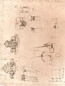 Piirustus kirkollisesta arkkitehtuurista, c1472-c1519 1883 tekijältä Leonardo da Vinci