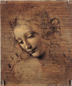 Naisen pää tekijältä Leonardo da Vinci
