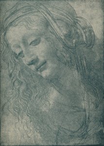 Neitsyen pää, 1400-luku, 1932 tekijältä Leonardo da Vinci