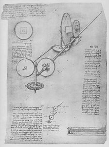 Kone rautatankojen muotoiluun tykin valmistusta varten, c1480 1945 tekijältä Leonardo da Vinci