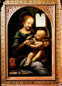 Madonna kukkaella, Madonna Benois, 1478. tekijältä Leonardo da Vinci