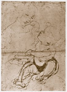 Madonna hedelmälautasella, 1480-82 tekijältä Leonardo da Vinci