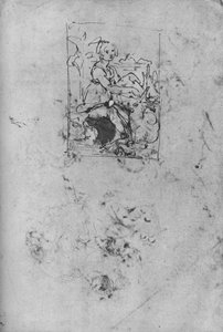 Neito yksisarvisen kanssa, c1478-1480 1945 tekijältä Leonardo da Vinci