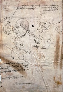 Miesten karikatyyrit ja kirjastoluettelo, Codex Trivulzianus tekijältä Leonardo da Vinci