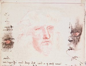 Huomautuksia lentosuunnan muutoksista, käsikirjoitussivu Codici Rari III:sta 35.2, fol. 10v kirjasta Treatise on the Flight of Birds, 1505 (kynä ja muste paperille) tekijältä Leonardo da Vinci