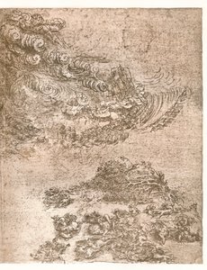 Kuvaus myrskystä, c1472-c1519 1883. tekijältä Leonardo da Vinci