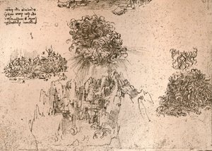 Luonnonilmiöiden esitys, c1472-c1519 1883 tekijältä Leonardo da Vinci