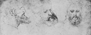 Cesare Borgian johtajan tutkimukset kolmesta näkökulmasta, c1480 1945 tekijältä Leonardo da Vinci