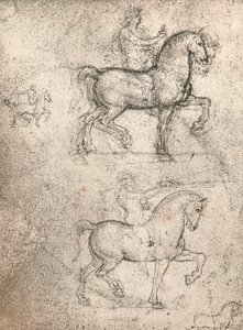 Tutkimus Sforza-monumentille, c1482-c1499 1883 tekijältä Leonardo da Vinci