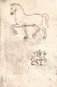 Tutkimus Sforza-monumentille, c1482-c1499 1883 tekijältä Leonardo da Vinci
