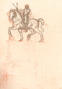 Tutkimus Sforza-monumentille, c1482-c1499 1883 tekijältä Leonardo da Vinci
