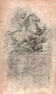 Tutkimus Sforza-monumentille, c1482-c1499 1883 tekijältä Leonardo da Vinci