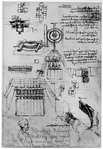 Tutkimus Sforza-monumentin valua varten, c1493 1954 tekijältä Leonardo da Vinci