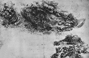 Vedenpaisumus, c1480 1945 tekijältä Leonardo da Vinci