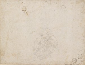 Neitsyt ja lapsi jumaloitu, 1472-1519 tekijältä Leonardo da Vinci