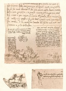 Kolme piirustusta, c1472-c1519 1883 tekijältä Leonardo da Vinci