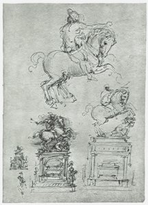 Trivulzio-monumentti, c1511 tekijältä Leonardo da Vinci