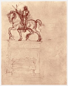 Trivulzio-monumentti, c1511 tekijältä Leonardo da Vinci