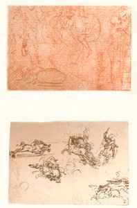 Kaksi piirustusta, c1472-c1519 1883. tekijältä Leonardo da Vinci