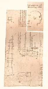 Kaksi piirustusta havainnollistavat teoriaa ihmishahmon mittasuhteista, c1472-c1519 1883 tekijältä Leonardo da Vinci