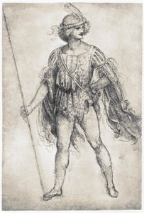 Nuori naamiaisasussa, 1506-1507 tekijältä Leonardo da Vinci