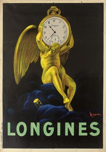 Mainosjuliste sveitsiläisille kellovalmistajille Longinesille, 1922