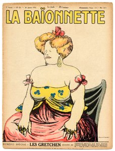 Kansi "" La Baionnette", satiirinen väreissä tekijältä Leonetto Cappiello