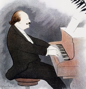 Jules Massenet pianolla tekijältä Leonetto Cappiello