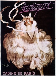 Mistinguett (Mistinguette) Casino de Parisissa, juliste Leonetto Cappiello (1875-1942) tekijältä Leonetto Cappiello