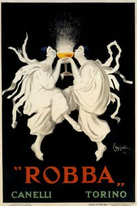 Spumante Robba Canelli -juliste, Torino, Italia, 1921