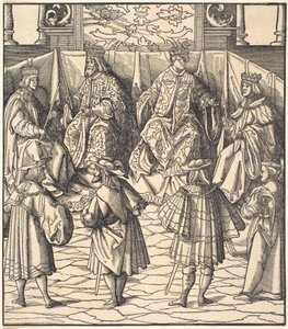 Assembly of Four Kings, etualalla Neljä miestä tekijältä Leonhard Beck