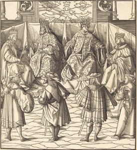 Assembly of Four Kings, etualalla Neljä miestä tekijältä Leonhard Beck