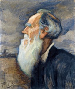 ""Kirjailija Leon Tolstoi (1828-1910) (Leo Tolstoin muotokuva) Leonid Osipovich Pasternakin (1862-1945) maalaus - Öljy kankaalle, 77,5x66 Yksityinen kokoelma tekijältä Leonid Osipovic Pasternak