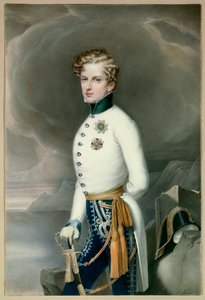 Rooman kuningas ja Parman prinssi Napoleon II, Reichstadtin herttua (1811-1832) keisari Napoleon I:n (1769-1821) poika univormussa rykmentin everstiluutnanttina Gustave Prince of Wasa Kaiverrus Leopold Bucher (1797-18328) Himmeä. 0,33x0,22 m Malmais tekijältä Leopold Bucher